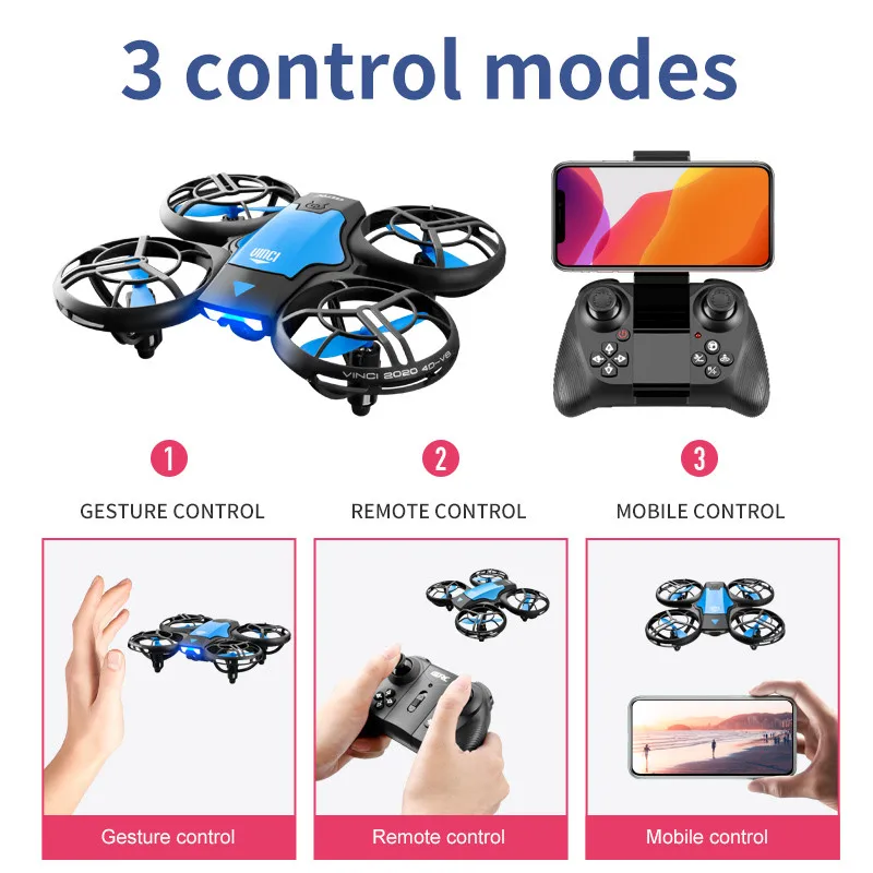 طائرة بدون طيار صغيرة جديدة V8 - مراجعة Drone Camera 4K وسعره