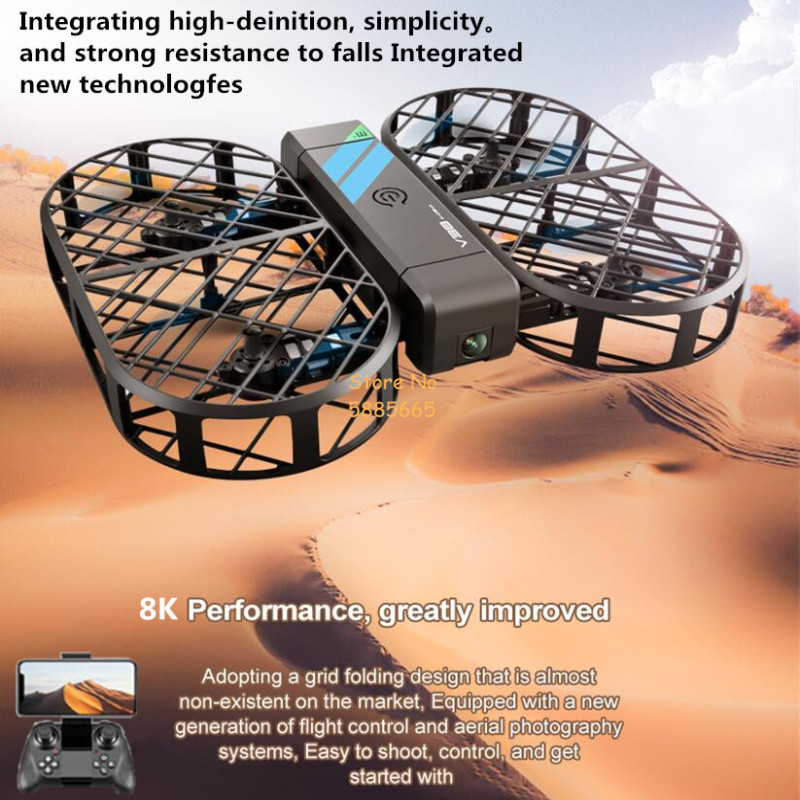 كاميرا 8K عالية الدقة 360 °    - مراجعة Drone Camera Case وسعره