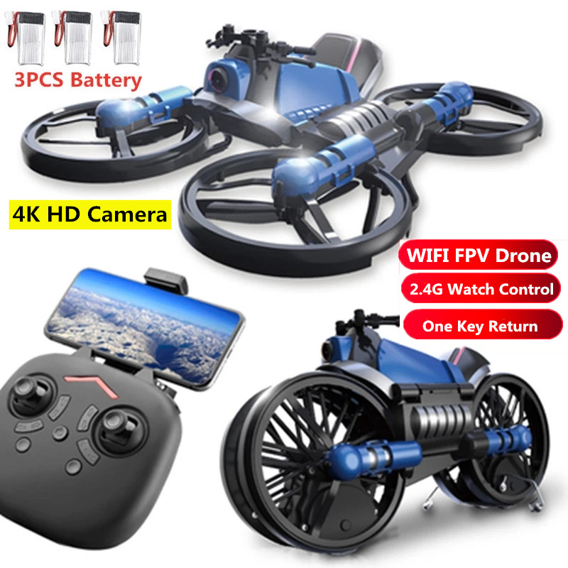 طائرة بدون طيار 2 في 1 تعمل با - مراجعة Drone Camera Wide Angle وسعره