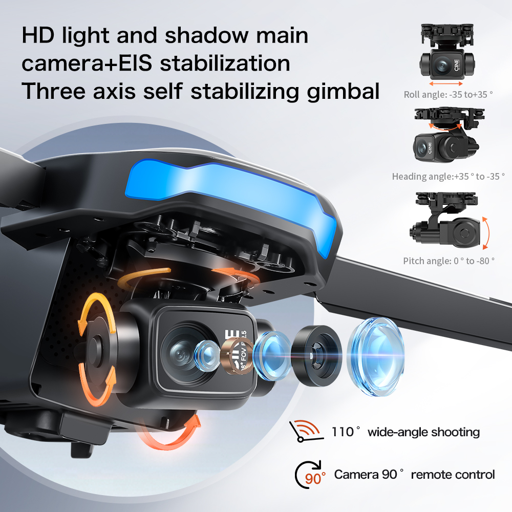 طائرة بدون طيار S-X1 MAX مزودة - مراجعة Drone Camera With Gimbal وسعره