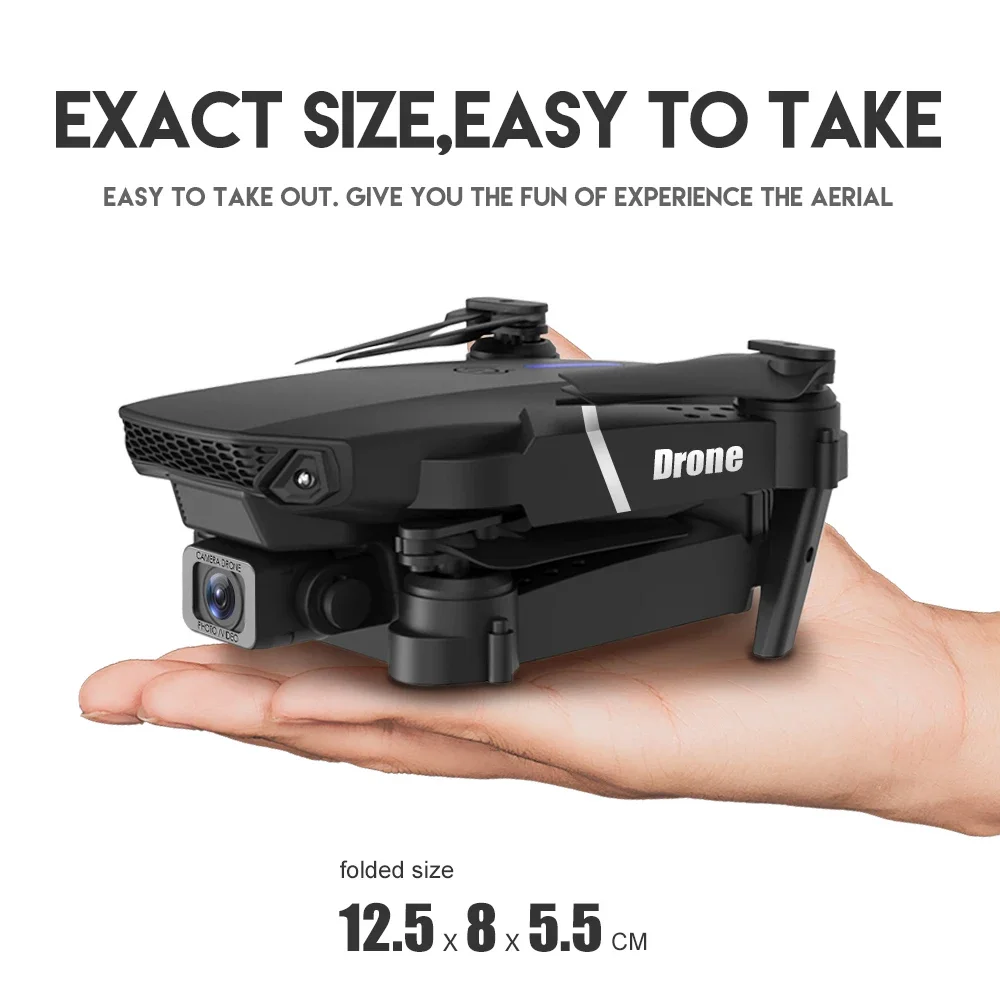 طائرة بدون طيار احترافية E88 4 - مراجعة Drone Camera Wide Angle وسعره