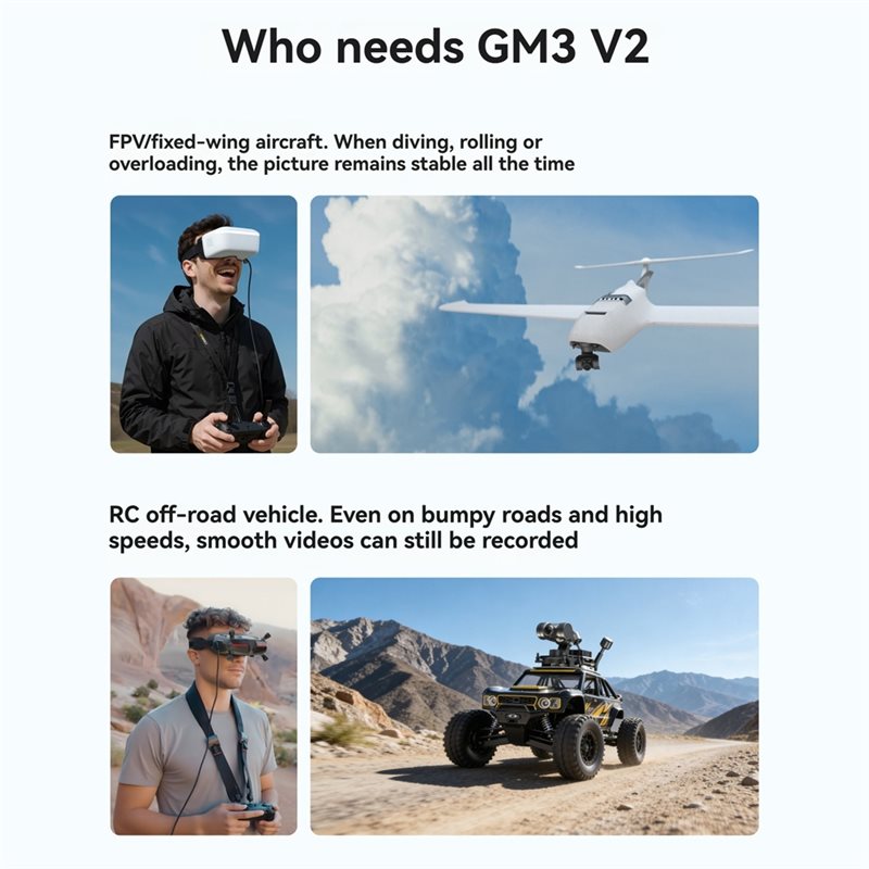 [جديد! A25P] جيمبال GM3 V2 FPV - مراجعة Drone Camera With Gimbal وسعره